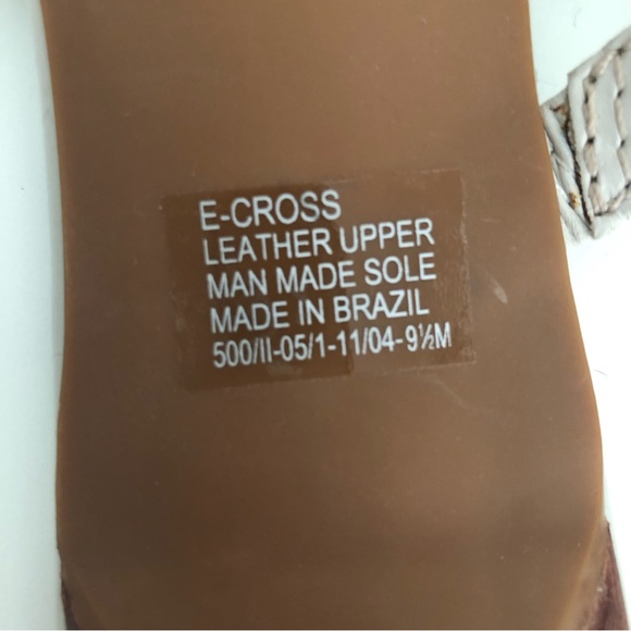 Etienne Aigner E Cross Leather Heels - Picture 6 of 8